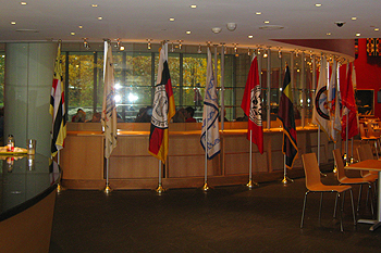 Tribal Flag Flies Proudly at the Smithsonian National Museum of the American Indian, Washington, D.C.