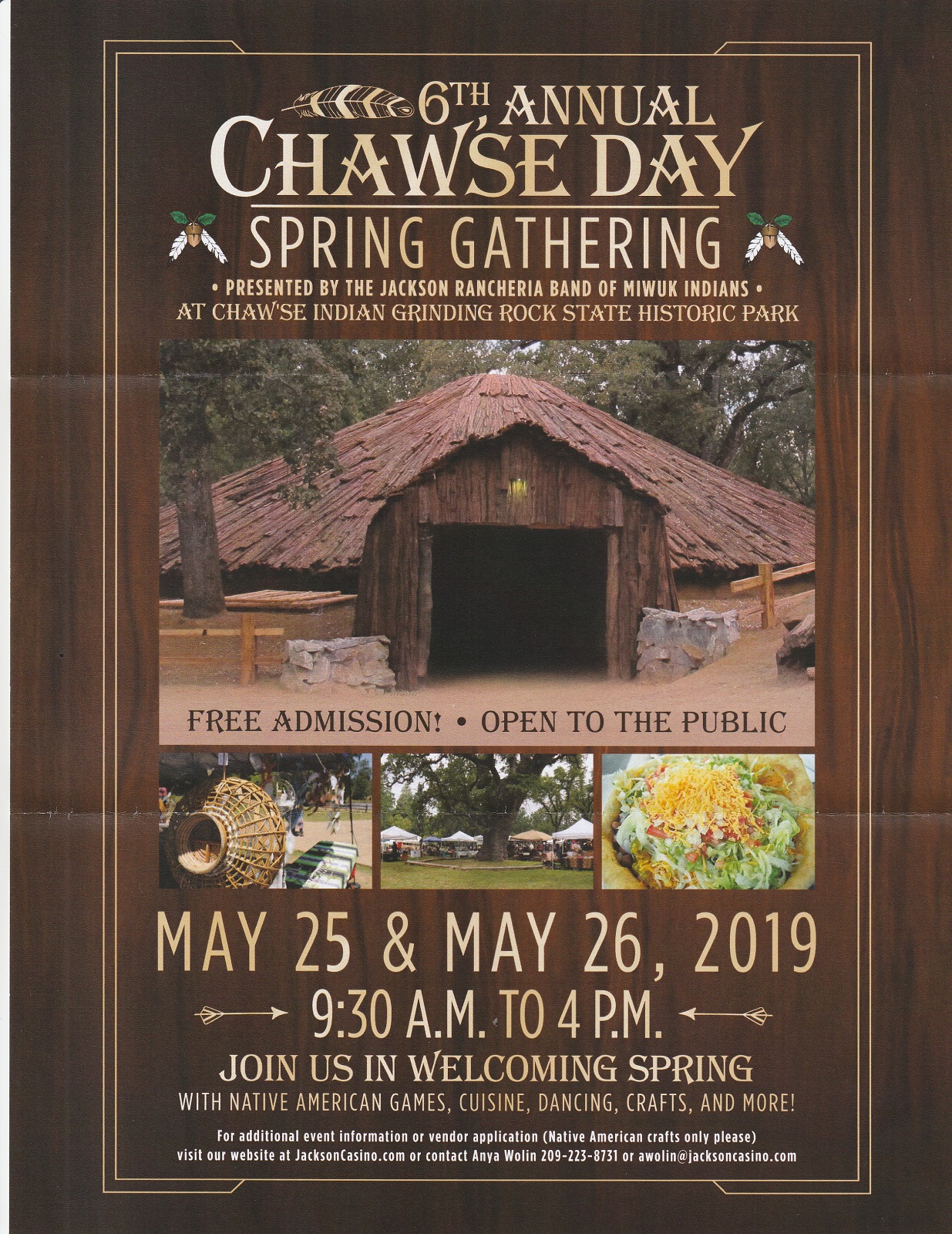 6th, Annual Chaw'se Day Spring Gathering, May 26th-27th, Pine Grove, Ca.