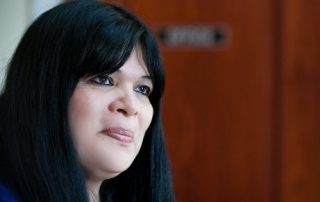 Picture of Silvia Burley, chairperson of the California Valley Miwok Tribe