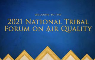 Logo of the 2021 National Tribal Forum on Air Quality