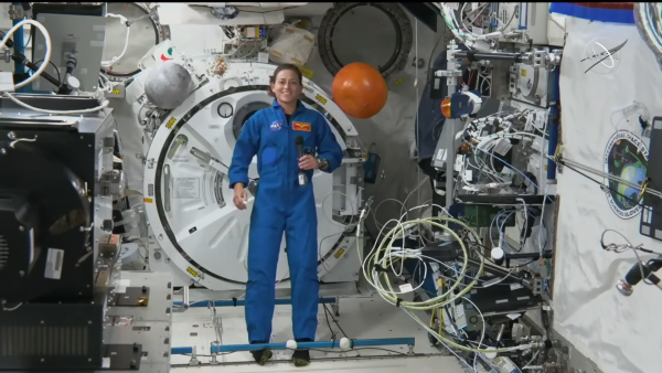 NASA Astronaut Nicole Mann on the International Space Station.