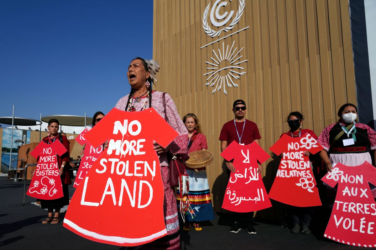 Indigenous Women Action at the COP27.