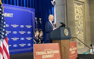 Joe Biden during the 10th White House Tribal Nations Summit.