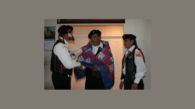 Native American Veteran Mr. Freddie M. Canez Honored with "Quilts of Valor" Ceremony at CVMT