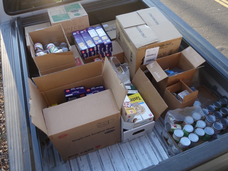 With vehicle loaded with all distributions for those unable to attend the tribe was especially grateful to Tule River Specialists Ronald Buckman and Naz, for making sure even with the tribe's Covid related issues no family would do without.