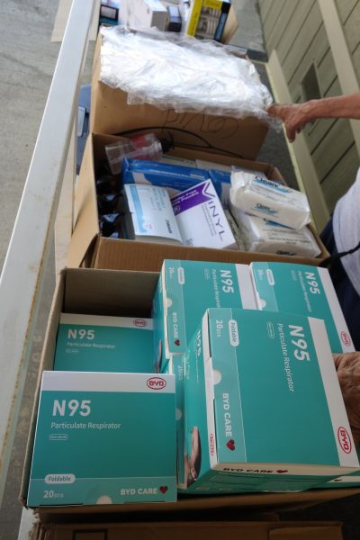 This view displays just some of the Covid-19 relief acquired through FEMA and Cal OES.