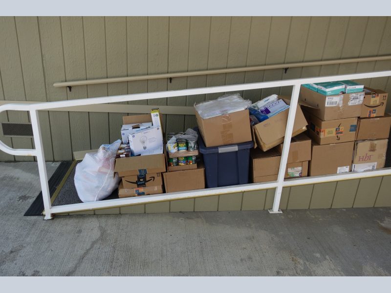 This month saw an overabundance of frozen meats and a large donation of light bulbs. The tribe is grateful for any type of donation as everything has a use.