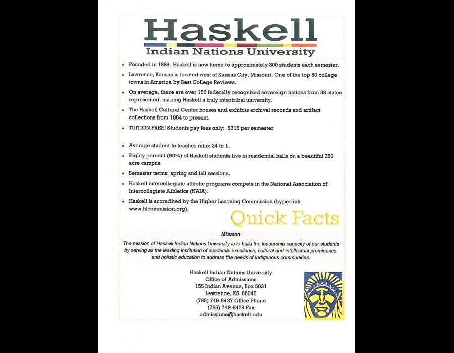 Quick Facts_01 - Haskell University Higher Education Information