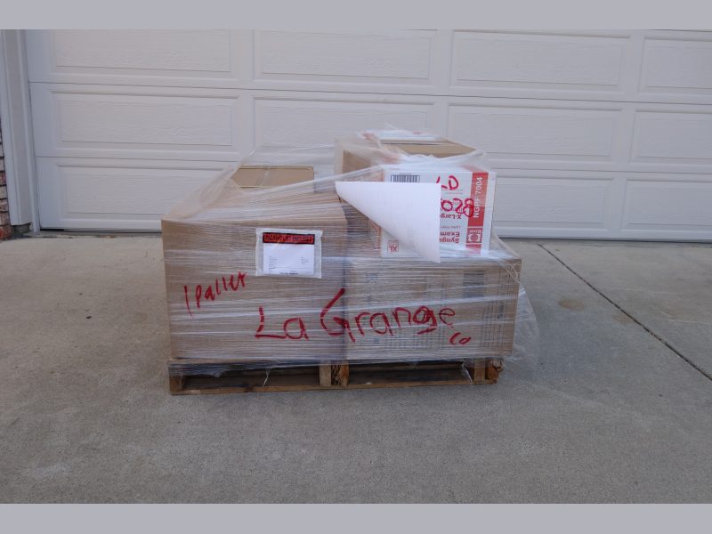 Good supplies for the California Valley Miwok Tribe delivered in september 2021.