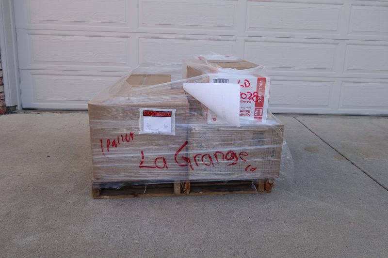 September 1st delivery from California Office of Emergency Services. Good supplies for the California Valley Miwok Tribe delivered in september 2021.