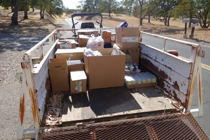 There are going to be very happy recipients including a few tribal citizen families when the tribe makes personal deliveries over the next few days. California Valley Miwok Tribe's good supplies in delivery truck.