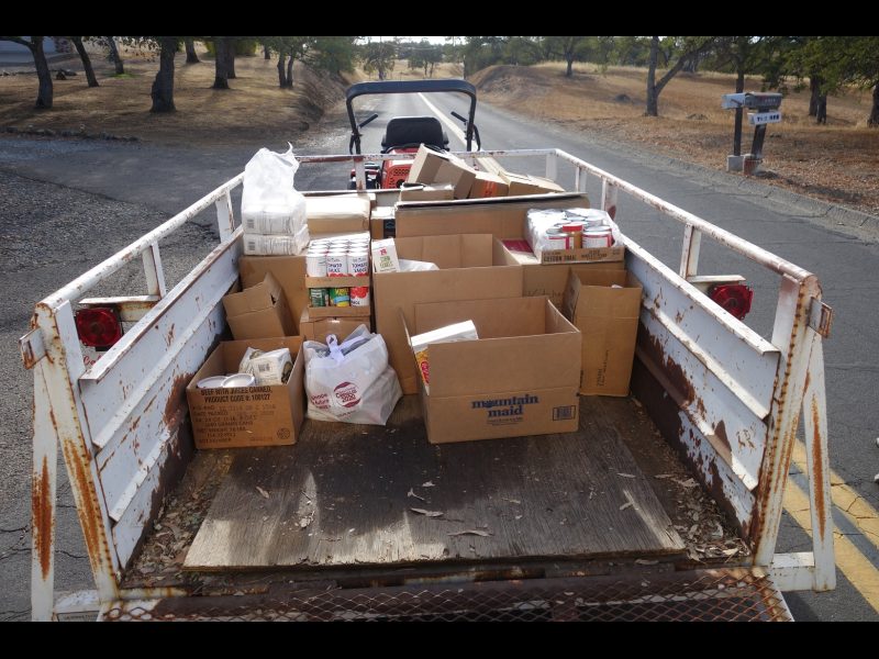 These distributions held for those who could not attend will be delivered the following day. All frozen items can now be held due to recent purchase of tribal freezer for program assistance. Good supplies for California Native American tribes