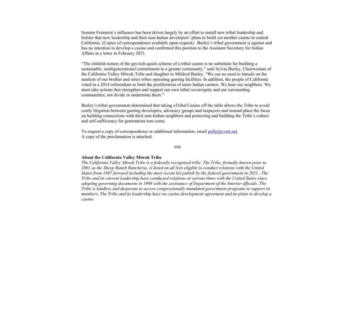 San Joaquin Board of Supervisors proclamation for Indigenous People's Day