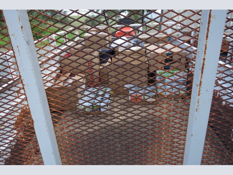 With the distribution over, the distributions that will have to be delivered were brought up to the tribal offices to be unloaded and delivered the following day. California Valley Miwok Tribe's staff delivering good supplies