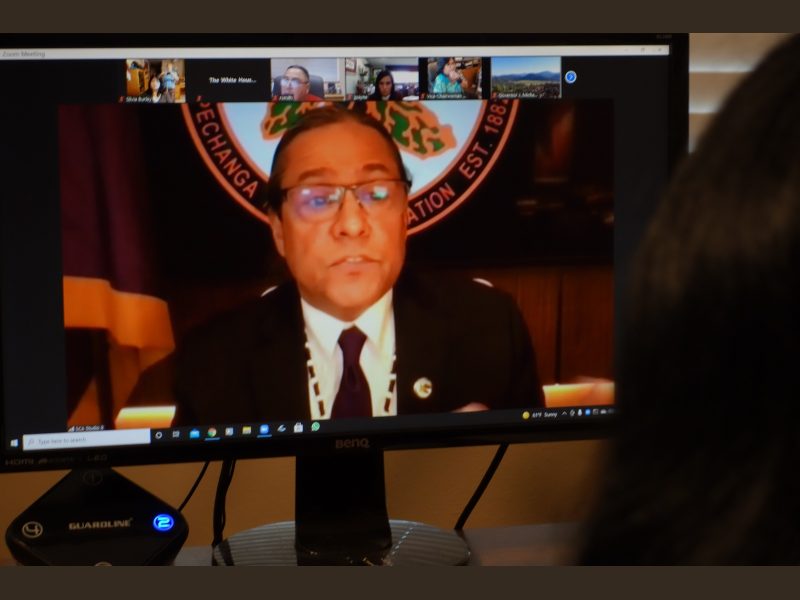 Tribal representative during White House Tribal Nations Summit 2021