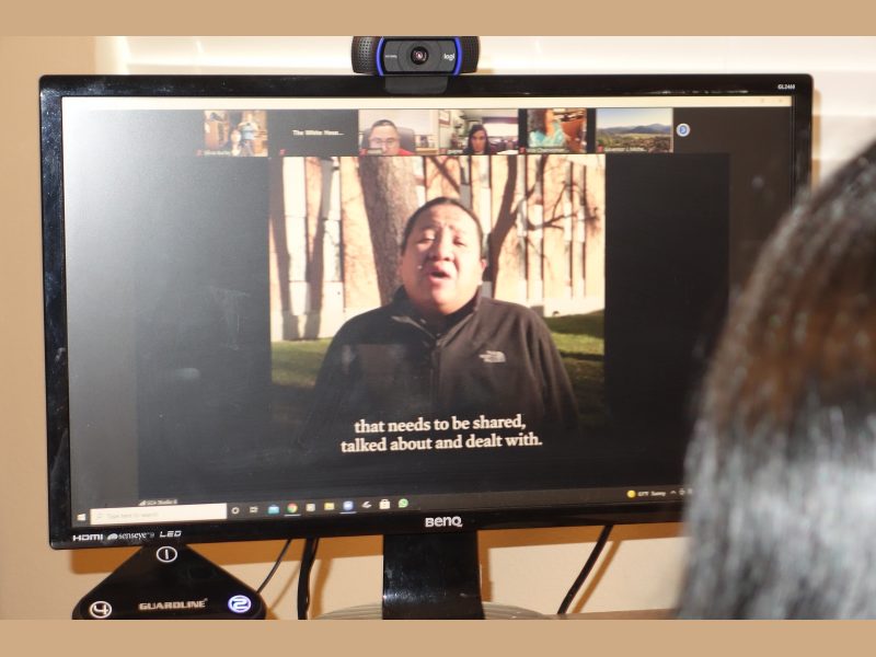 Tribal representative during White House Tribal Nations Summit 2021