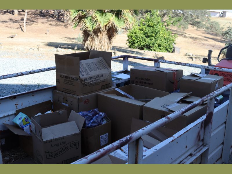 Good supplies which were delivered during August 2022 USDA Food Distribution for the California Valley Miwok Tribe.