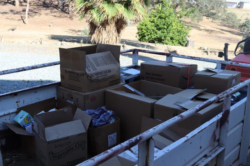 The amount of food that was not picked up slated for delivery in the following days as schedules permit. Good supplies which were delivered during August 2022 USDA Food Distribution for the California Valley Miwok Tribe.