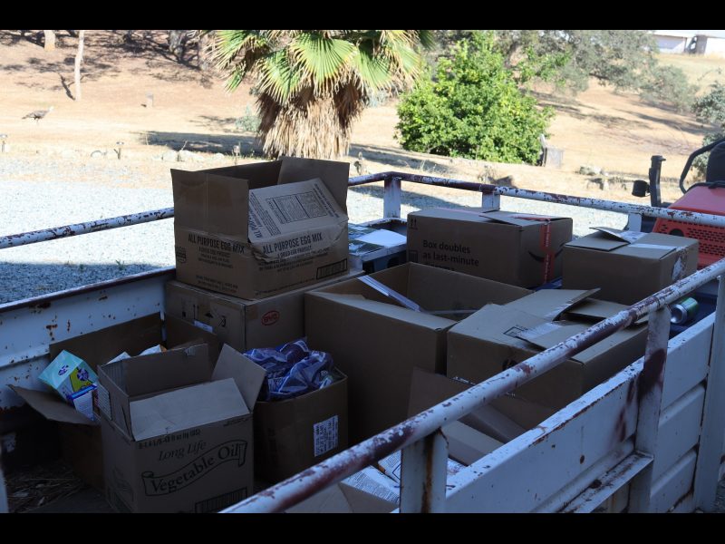 The amount of food that was not picked up slated for delivery in the following days as schedules permit. Good supplies which were delivered during August 2022 USDA Food Distribution for the California Valley Miwok Tribe.