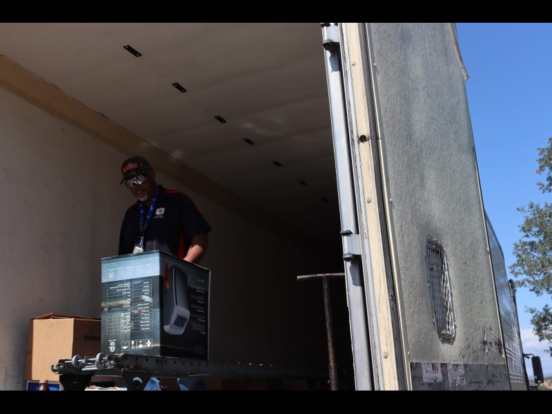 Mr. Buckman knowing of the tribes difficulties and of always having enough
ice on hand during hot distributions, brought the tribe a new ice maker.