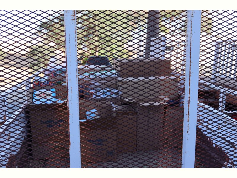Goods for the Miwok tribe members, packed in a truck's trunk.