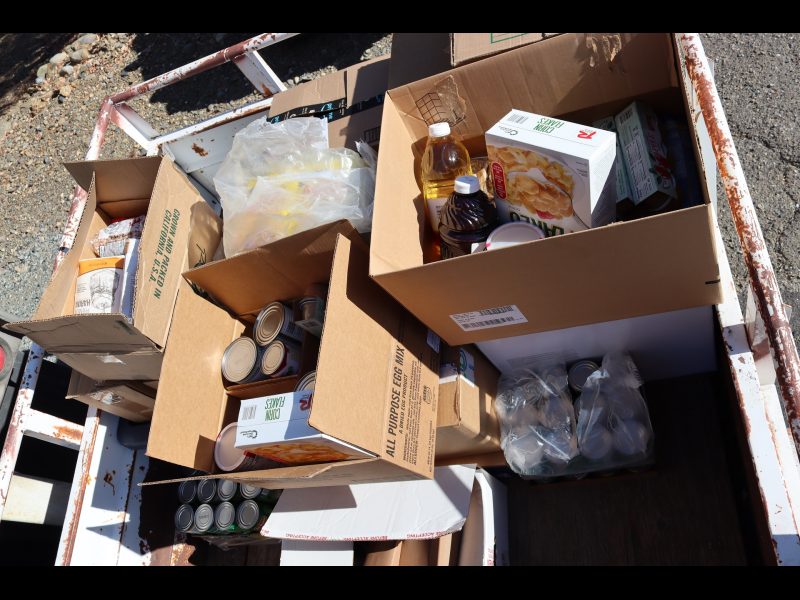 Additional foods that will be stored and delivered to participating
individuals and families. Good being delivered for tribes by the California Valley Miwok Tribe, on October 2023.