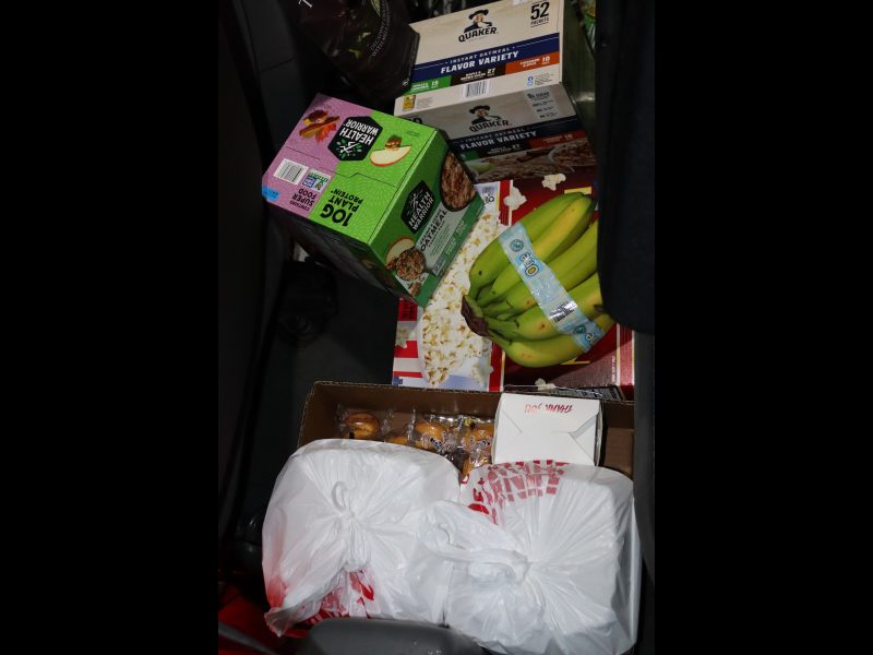 Along with grains, snacks and fruits was a very large order of Cantonese. Various foods to be delivered during December 2023 Food for Tribal Families Program.