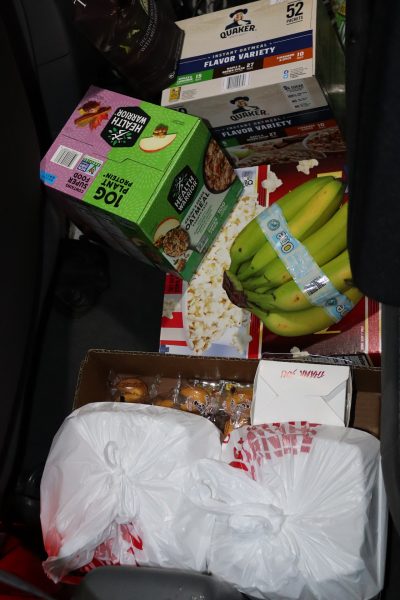 Along with grains, snacks and fruits was a very large order of Cantonese. Various foods to be delivered during December 2023 Food for Tribal Families Program.