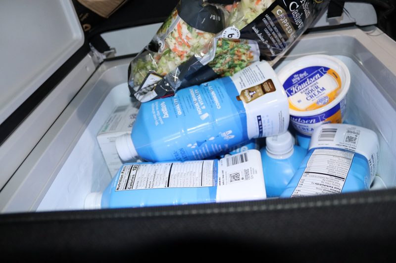 Various other items that needed refrigeration during delivery. Various foods to be delivered during December 2023 Food for Tribal Families Program.