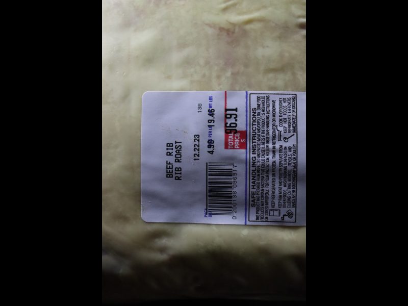 Of that rib loin we especially want to thank Grocery Outlet for this fantastic contribution during this holiday season. Various foods to be delivered during December 2023 Food for Tribal Families Program.