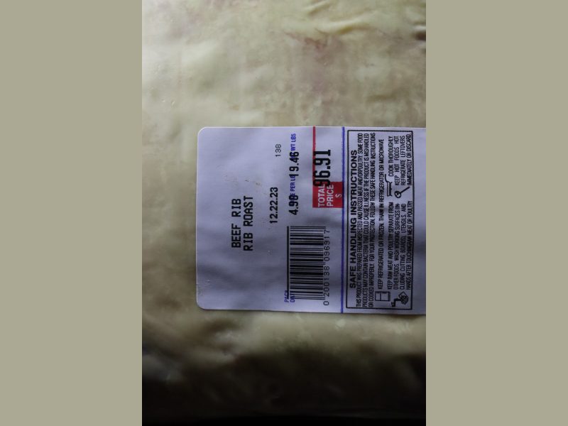 Of that rib loin we especially want to thank Grocery Outlet for this fantastic contribution during this holiday season. Various foods to be delivered during December 2023 Food for Tribal Families Program.