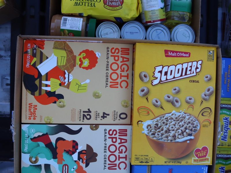 Soups, milks, various other items including keto cereals. Diverse foods to be delivered during the February 2024 Food For Tribal Families Program.