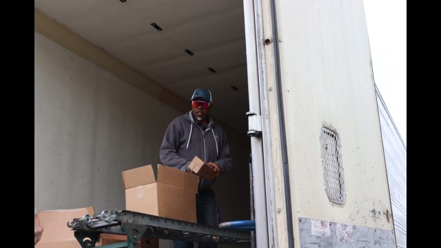 Coming to an end of another distribution and as all distributees know
(don't forget the cheese). The California Valley Miwok Tribe is busy unloading goods for the February 2024 USDA Food Distribution.