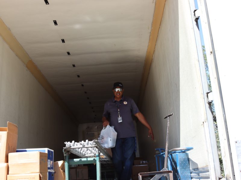 Mr. Buckman bringing up the last of one recipients delivery. Ronald Buckman finishes the delivery for CVMT in June 2024.