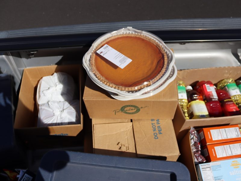 Boxed goods, pies and Cantonese take out.