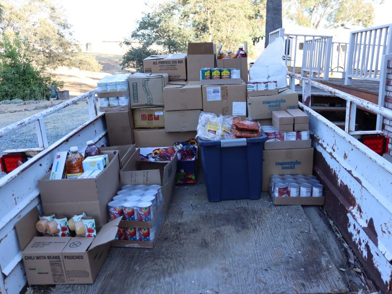 All the food that will be delivered personally by the tribe in the following days.