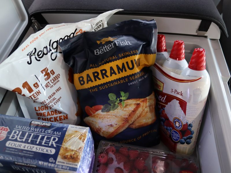 Dairy, fruits and meats.