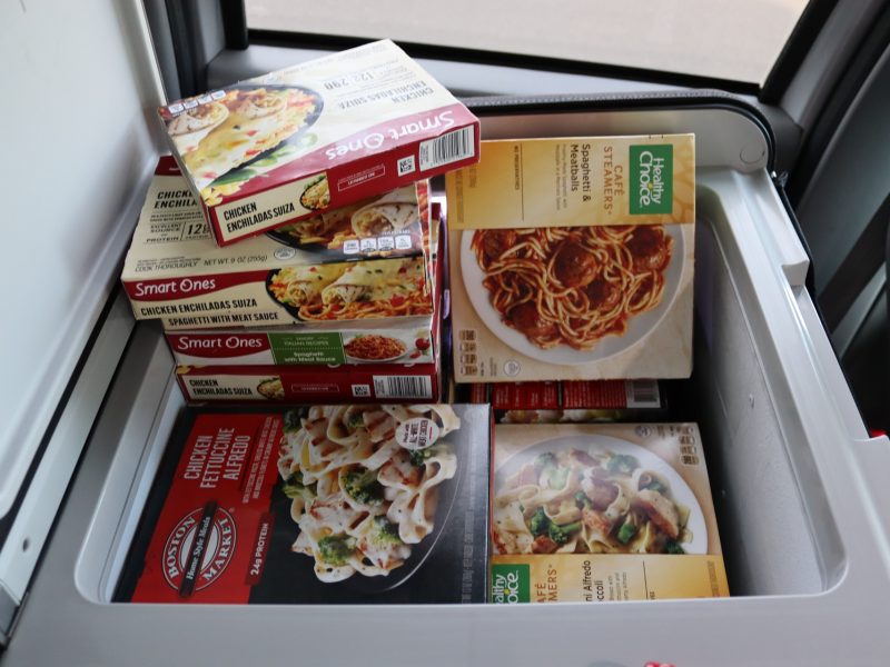 A very large selection of healthy pre-packaged meals.