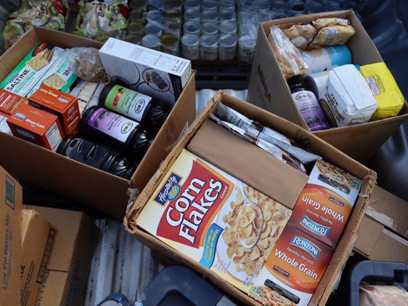 Juices, grains, snacks, and mixes.