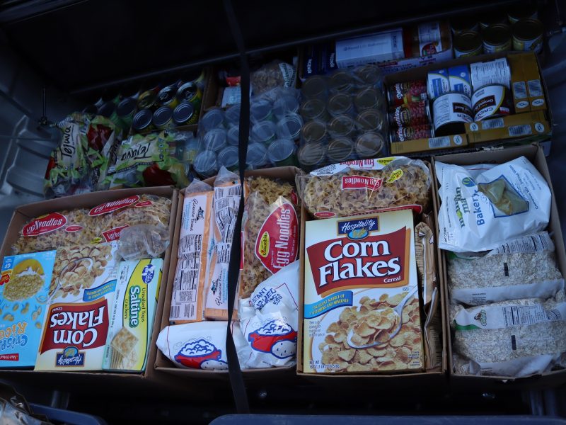 Multiple grains, cereals, noodles and cheeses.