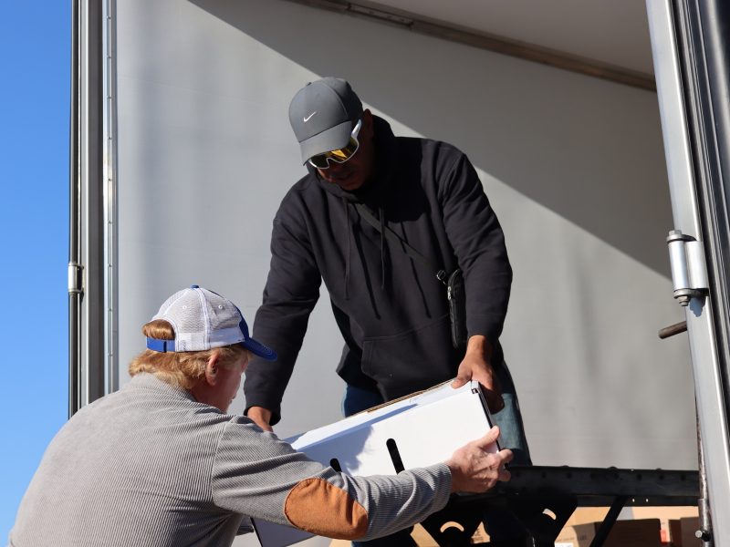 Yet another distribution finishes as Ronald Buckman and staff work together.