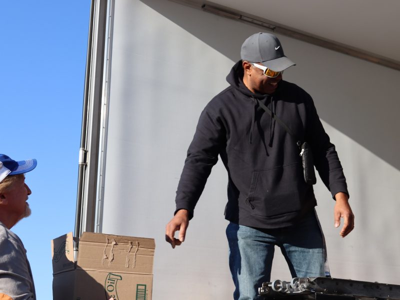 Always with rhetoric and humor as Ronald Buckman found something said
to be funny.