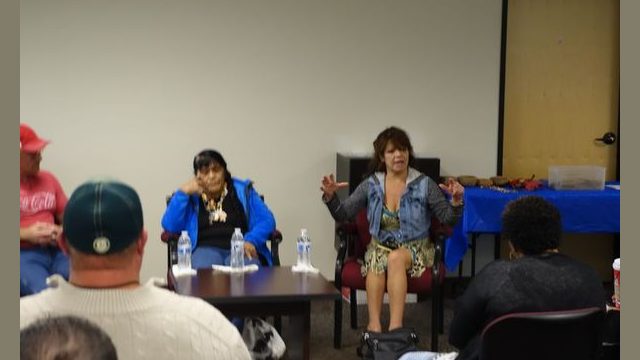 Tribal Secretary and ICWA (Indian Child Welfare Act) Assistant Michele Burley also addressed those in attendance and elaborated from time to time on questions raised.